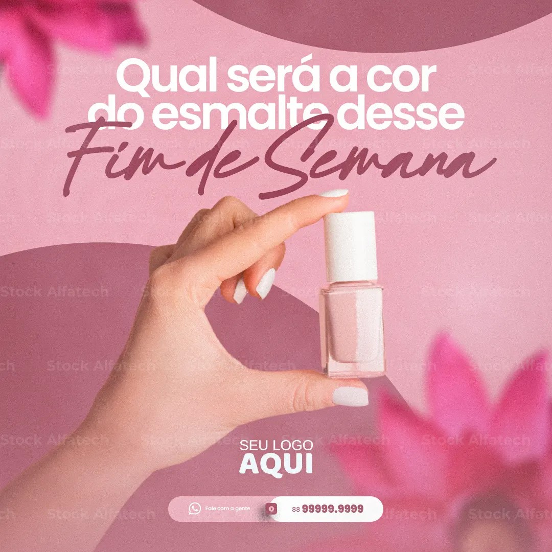 Esmaltação delicada para todos os estilos em Psd flyer 100% editável