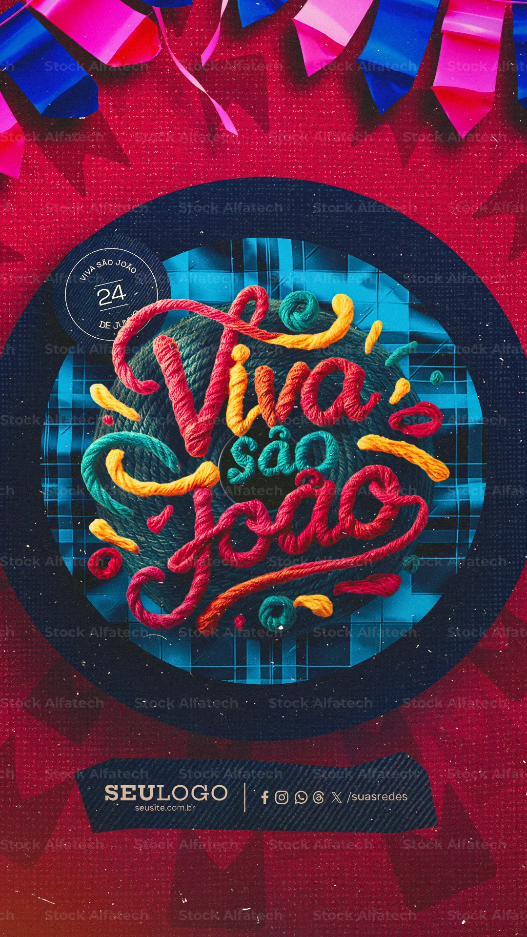 Explosão de ofertas juninas nos Stories — Psd flyer 100% editável