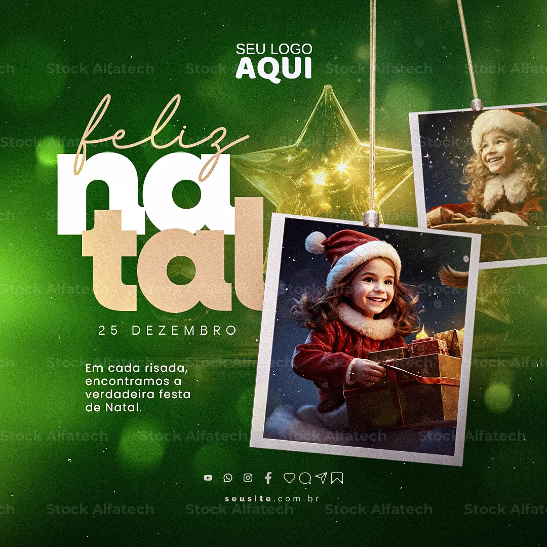 Psd flyer 100% editável com chamada Então é Natal