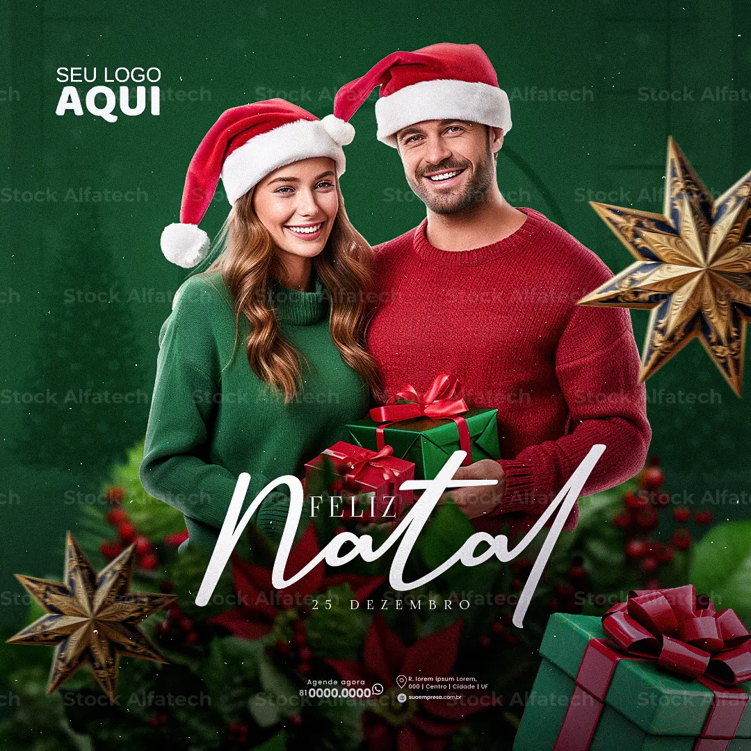 Psd flyer 100% editável para campanha Então é Natal