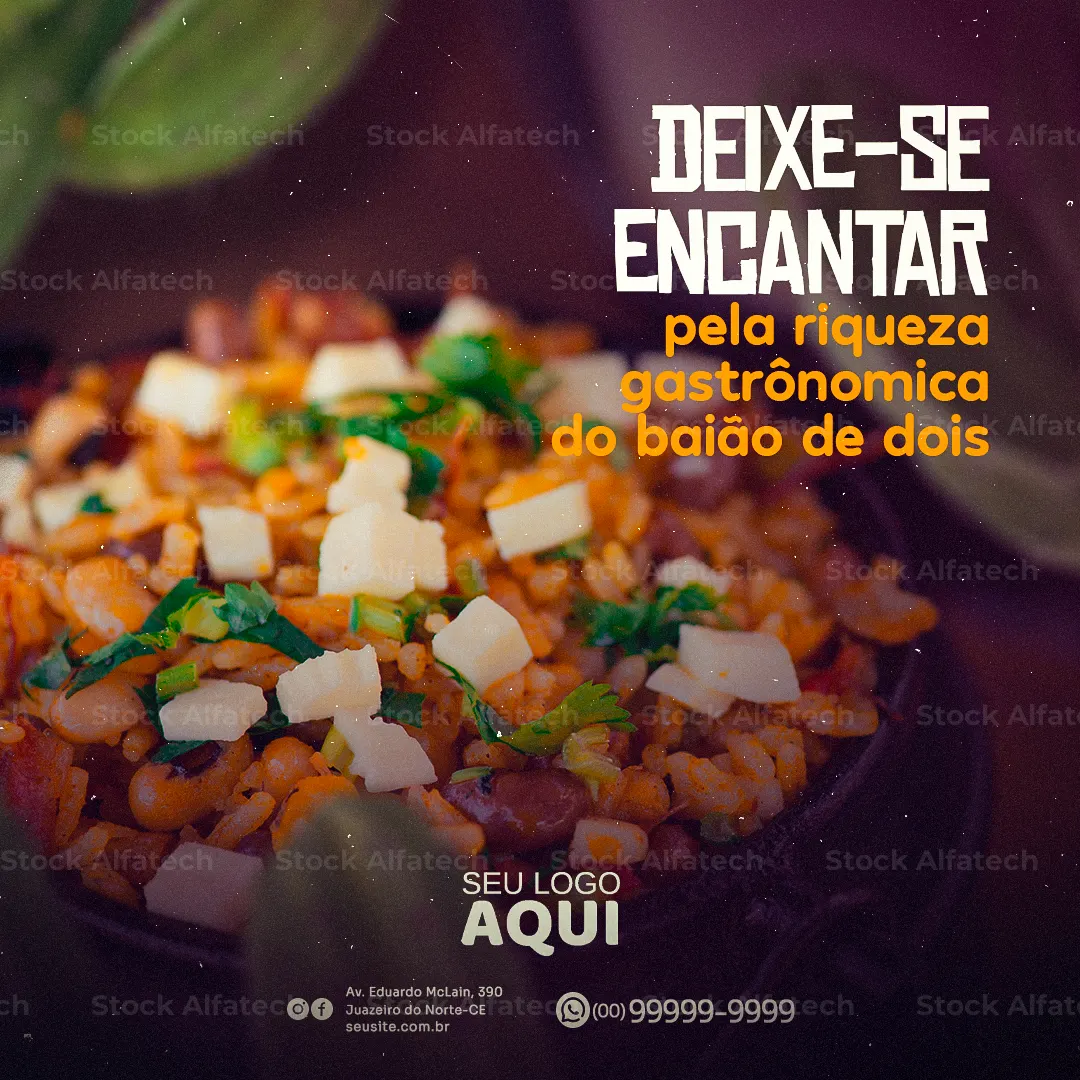 Psd flyer 100% editável com oferta de comida nordestina