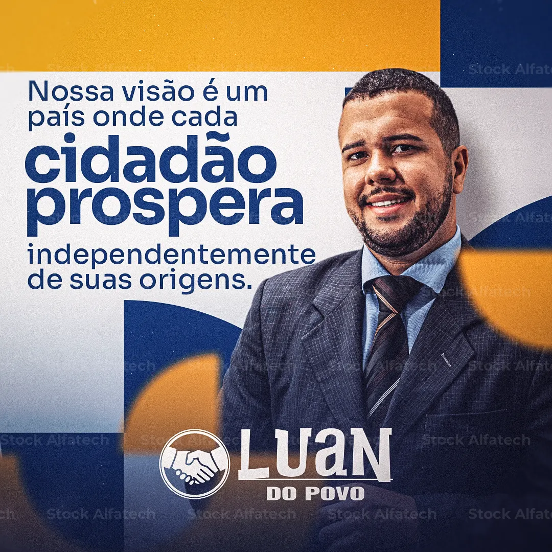 Arte para candidato com visual eleitoral — Psd flyer 100% editável