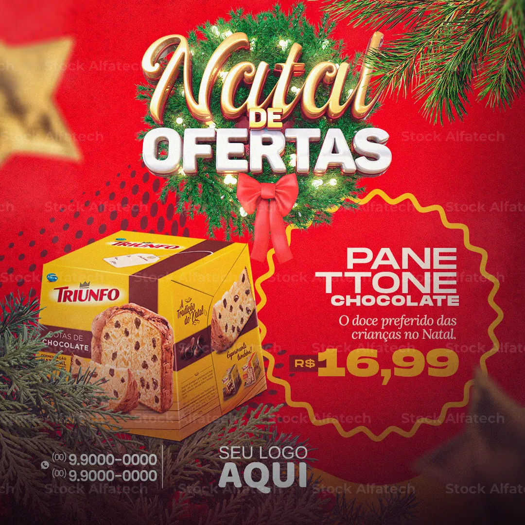 Natal com ofertas fresquinhas — Psd flyer 100% editável