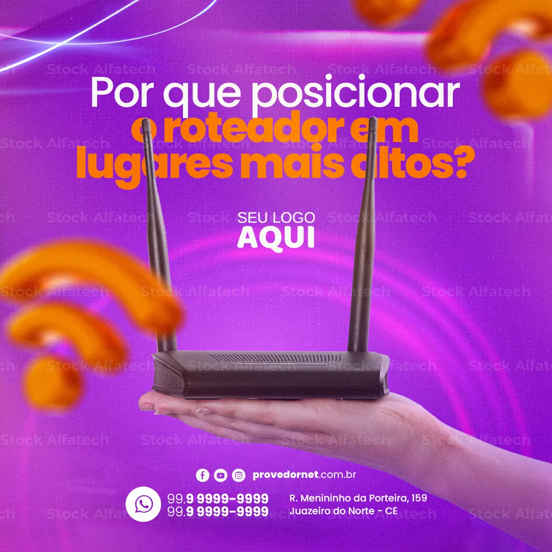 Psd flyer 100% editável para internet residencial e empresarial