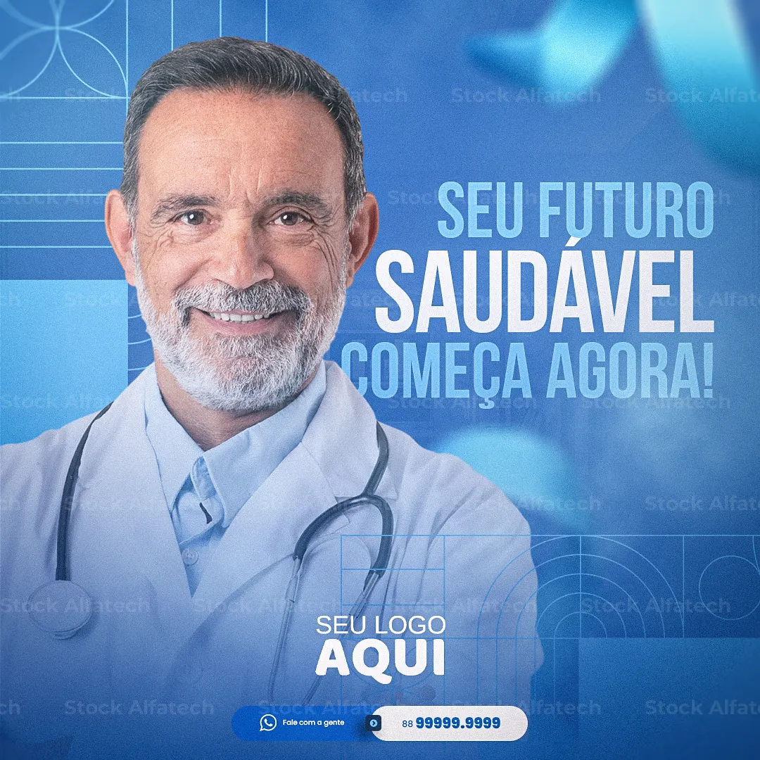 Prevenção salva vidas no Novembro Azul em Psd flyer 100% editável