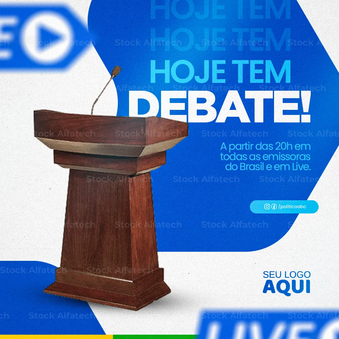 Arte para candidato divulgar propostas — Psd flyer 100% editável