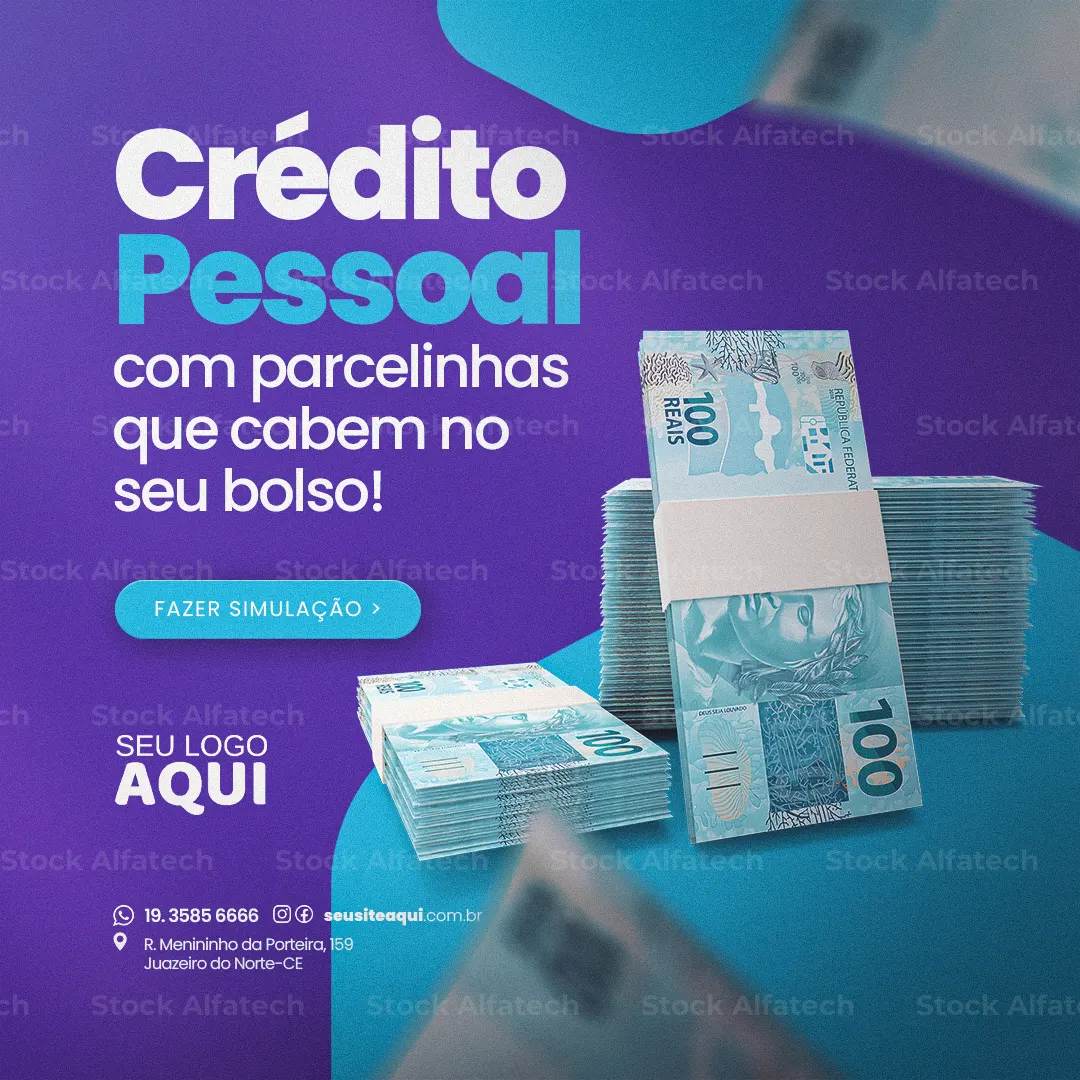Taxas de juros baixas para empréstimo — Psd flyer 100% editável