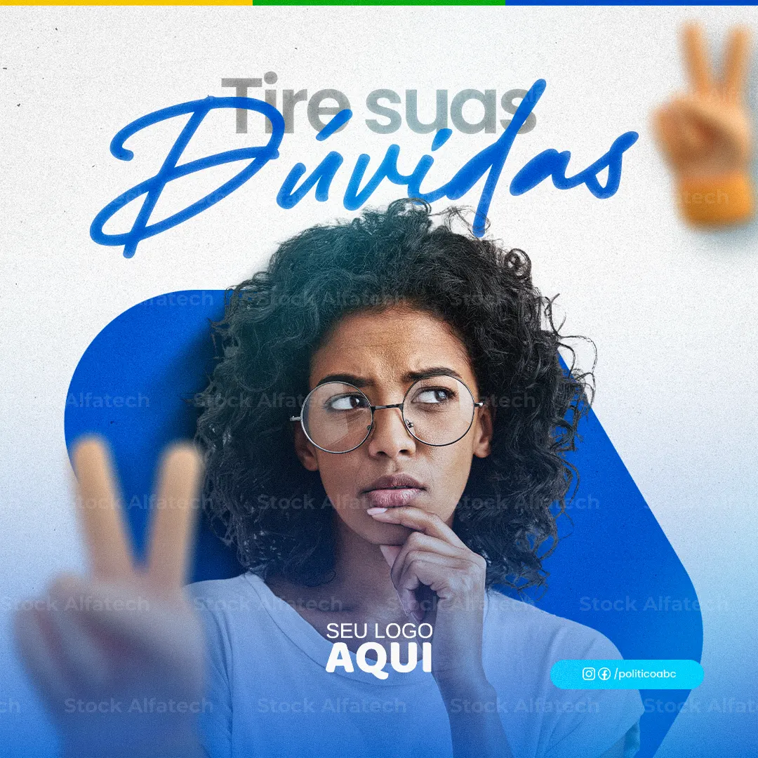 Arte política moderna para redes sociais — Psd flyer 100% editável