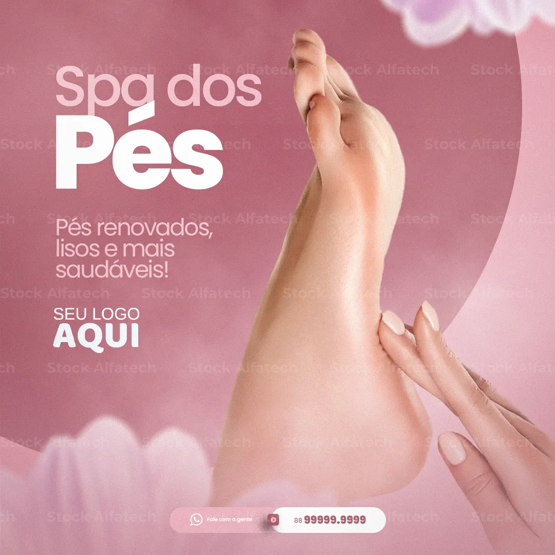 Psd flyer 100% editável para unhas decoradas e criativas