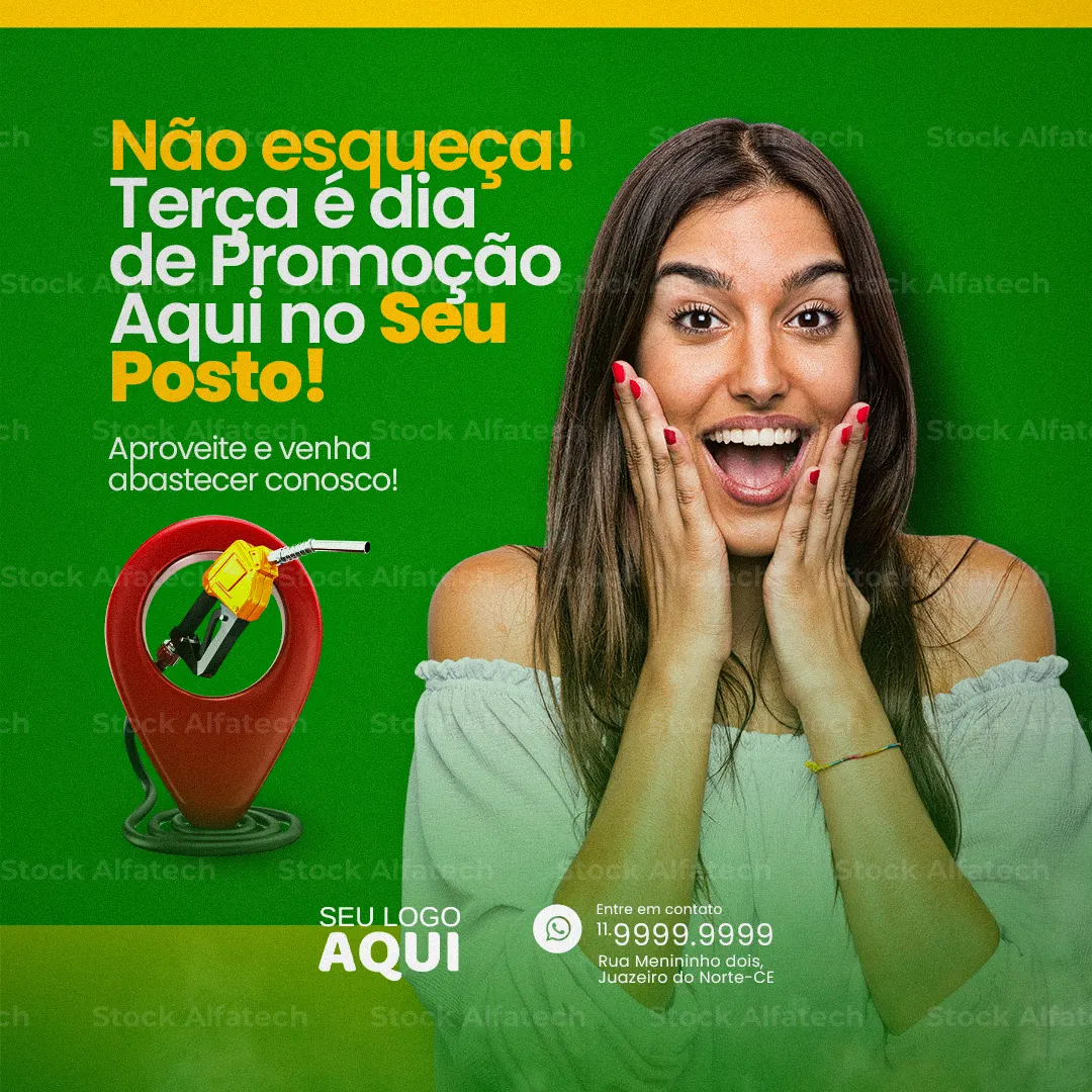 Combustível com qualidade para ir mais longe — Psd flyer 100% editável