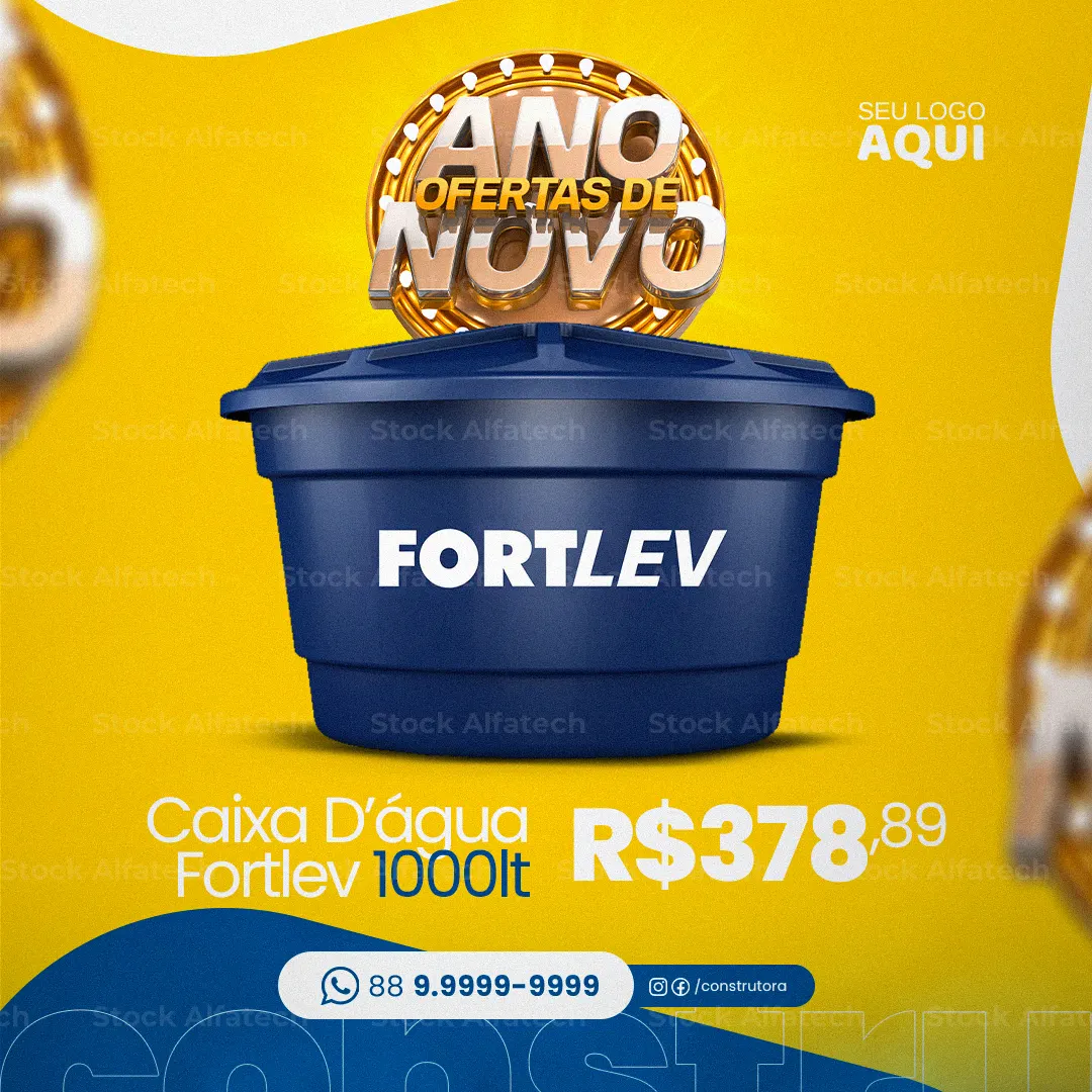 Sua casa nova começa com bons materiais — Psd flyer 100% editável