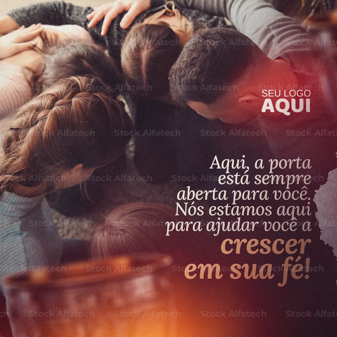 Terço e momento de oração — Psd flyer 100% editável