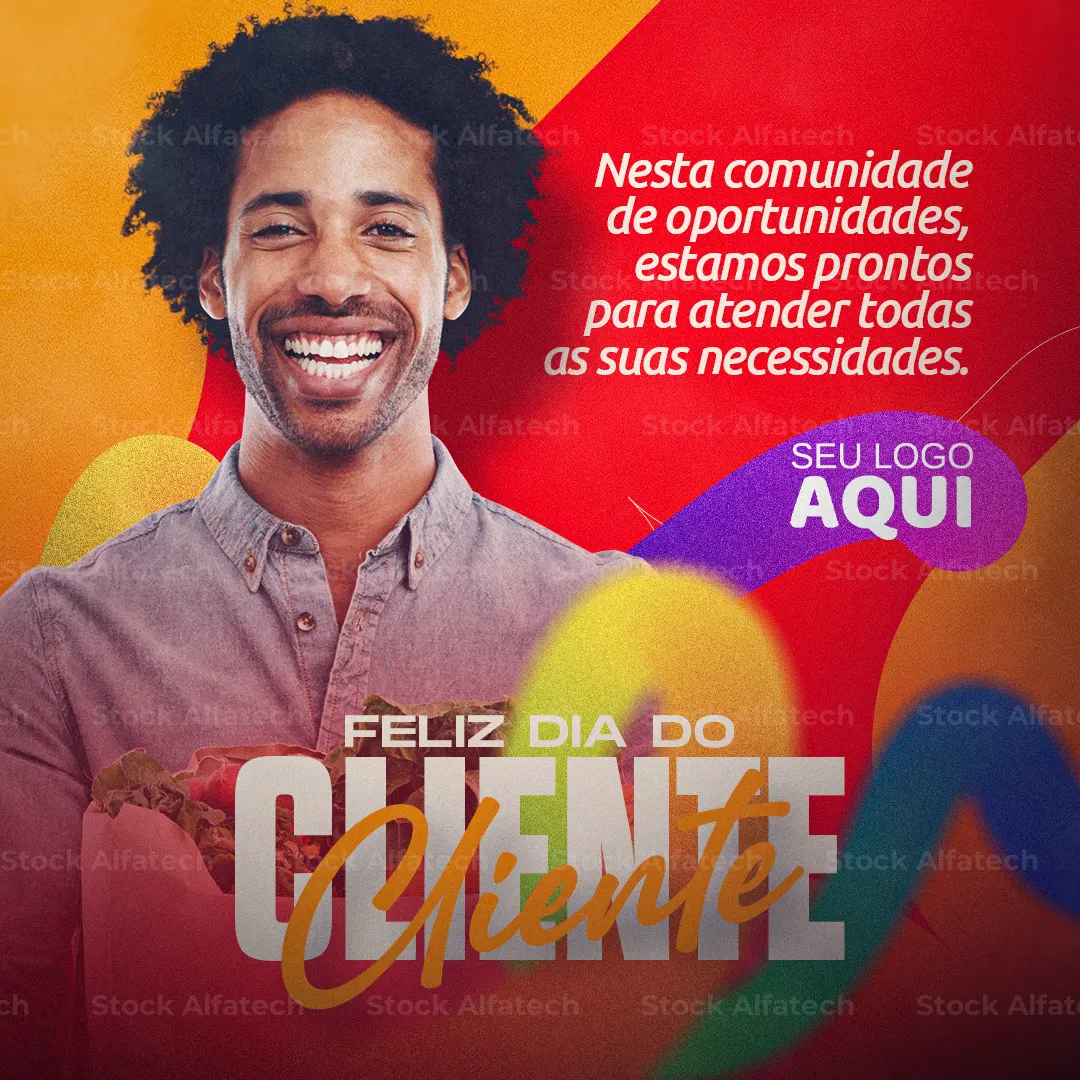 Psd flyer 100% editável para agradecimento aos clientes nas redes sociais