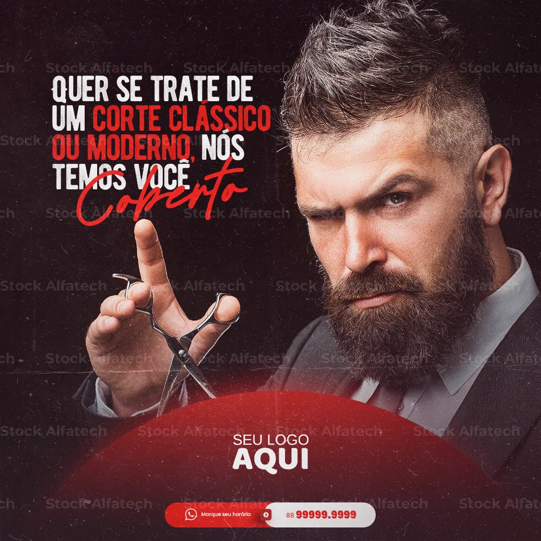 Psd flyer 100% editável para barbearia com agenda aberta