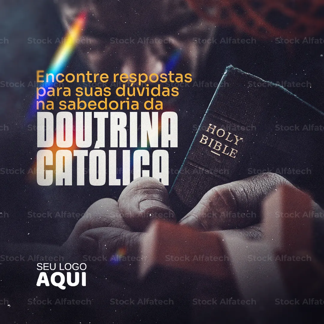 Psd flyer 100% editável para celebração de Crisma na paróquia