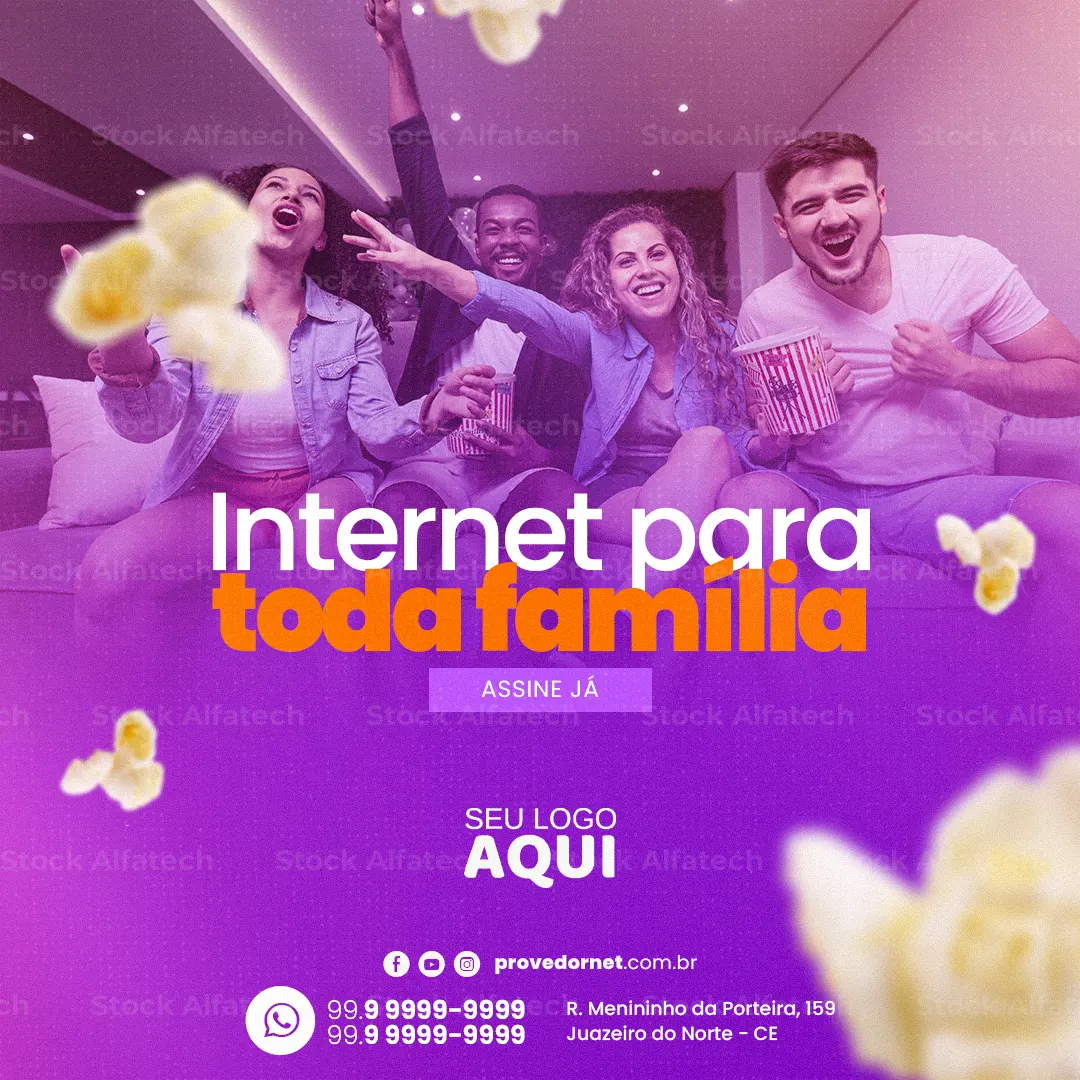 Wi-Fi potente para todos os ambientes — Psd flyer 100% editável
