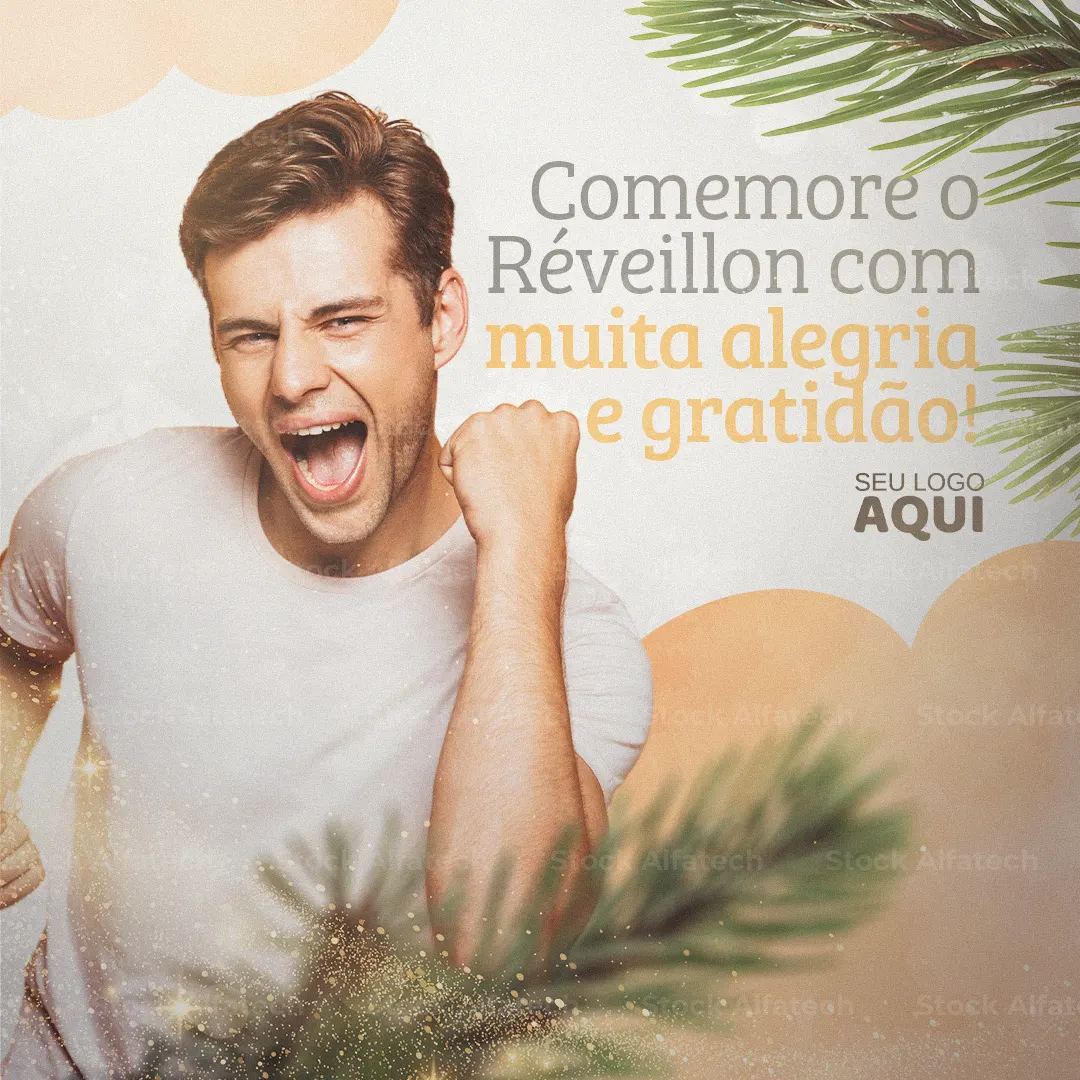 Festa de Ano Novo para começar com tudo — Psd flyer 100% editável