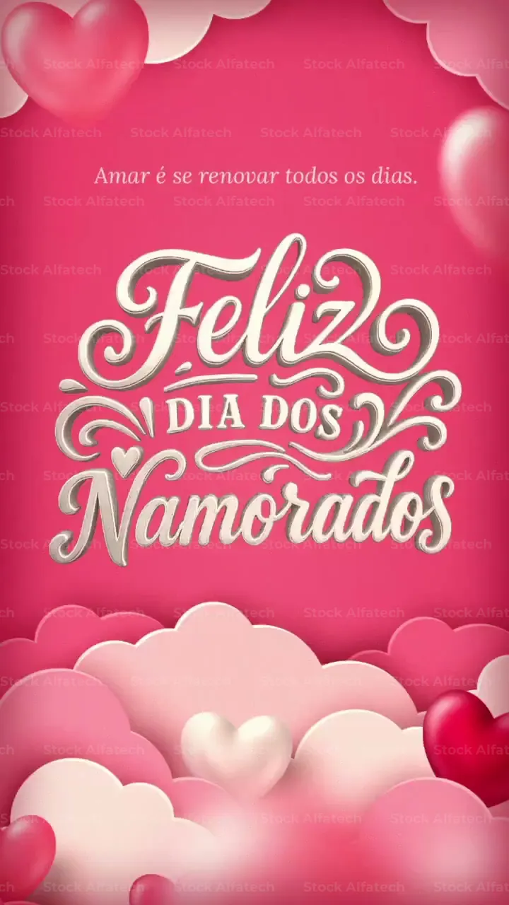 Reels Dia dos Namorados 12 de Junho Amar é Renovar After Effects Projeto 100% Editável