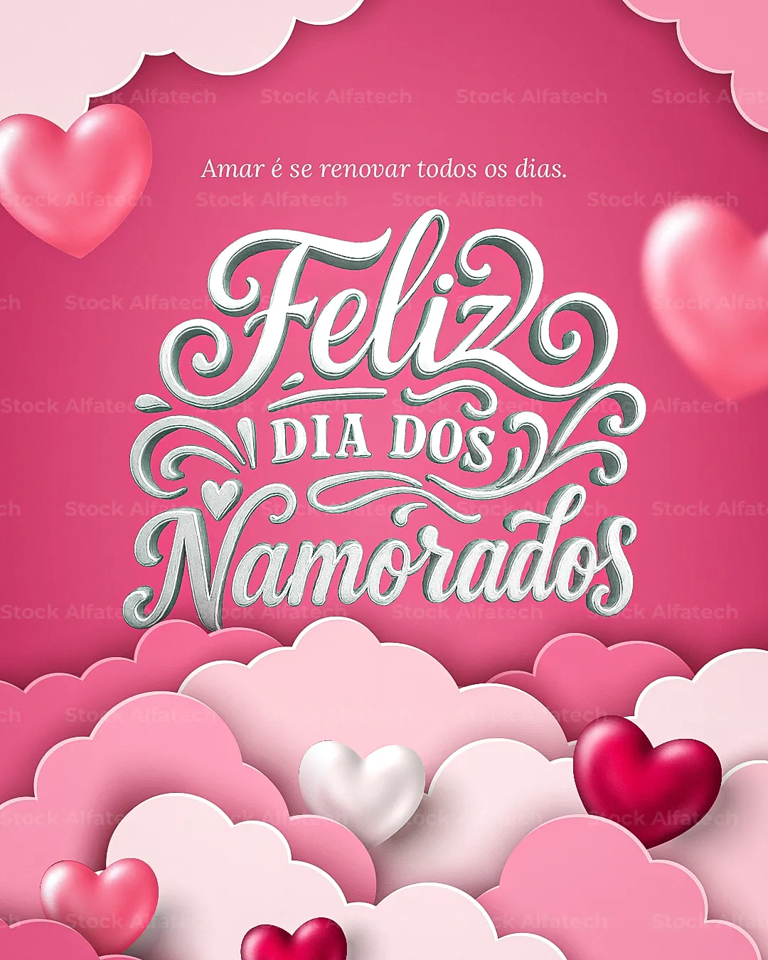 Romance em destaque: design encantador para homenagear quem faz seu coração sorrir — Psd feed 100% editável