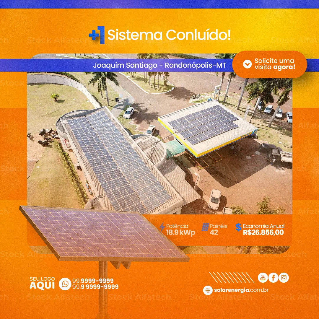 Psd flyer 100% editável com chamada para orçamento de energia solar