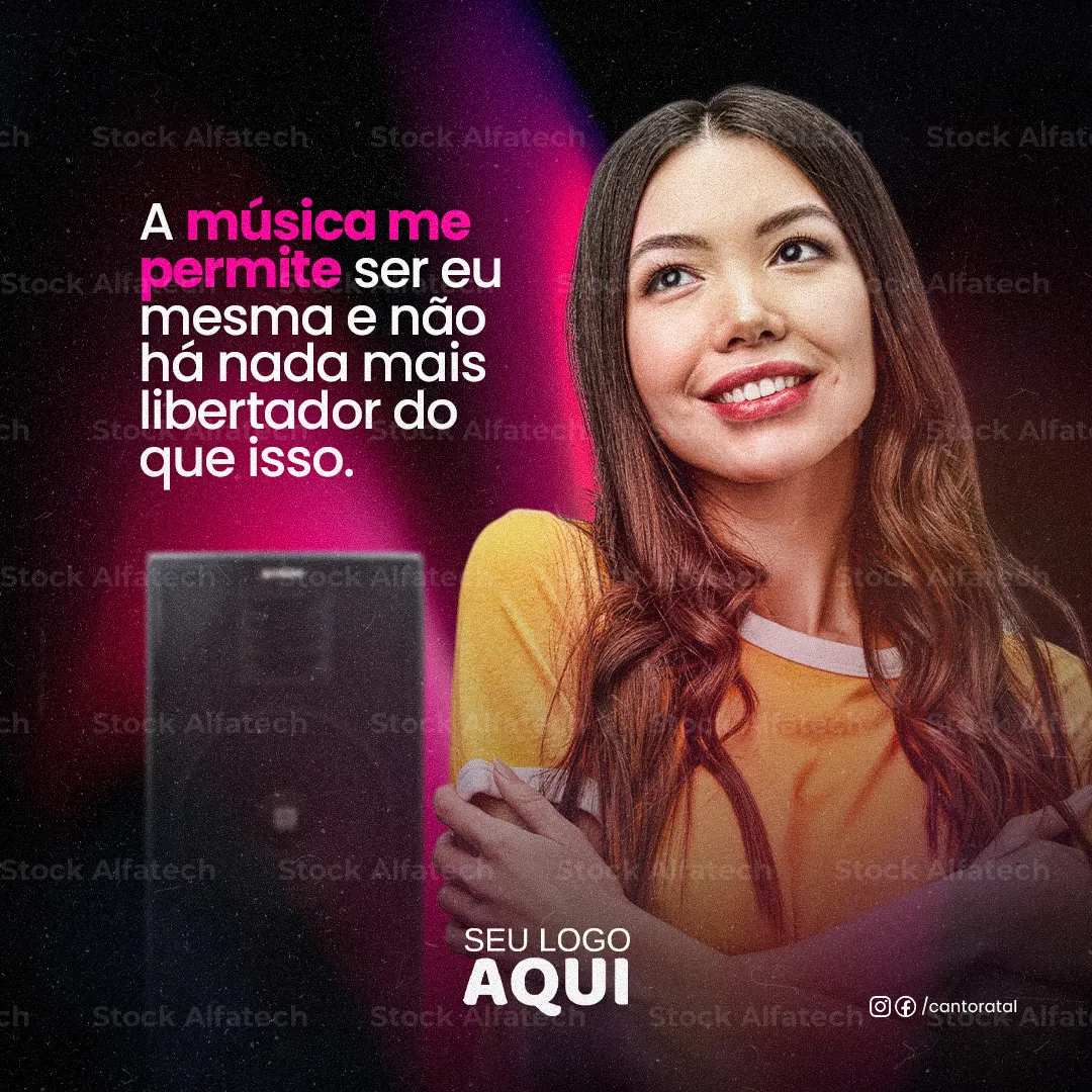 Psd flyer 100% editável para cantor com identidade artística