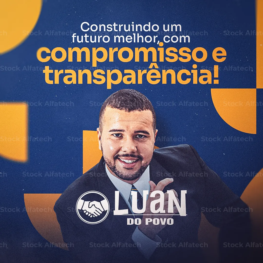 Campanha política para redes sociais — Psd flyer 100% editável