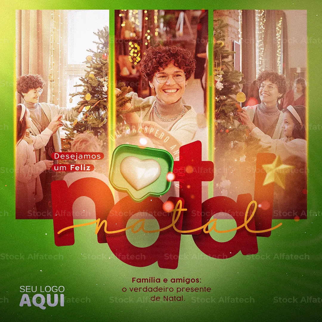 Feliz Natal e boas festas em Psd flyer 100% editável