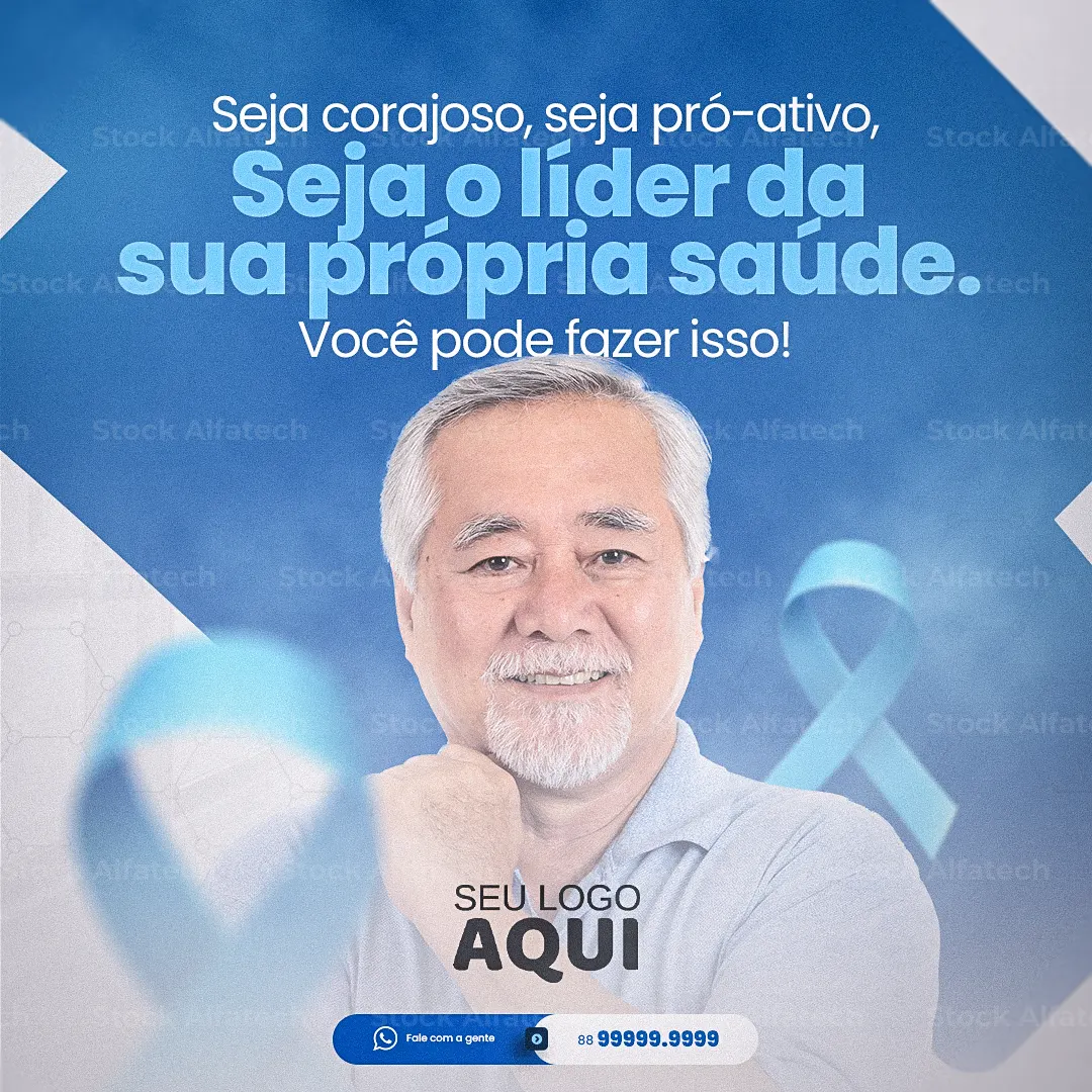 Cuide da sua saúde, previna-se e compartilhe essa causa em Psd flyer 100% editável