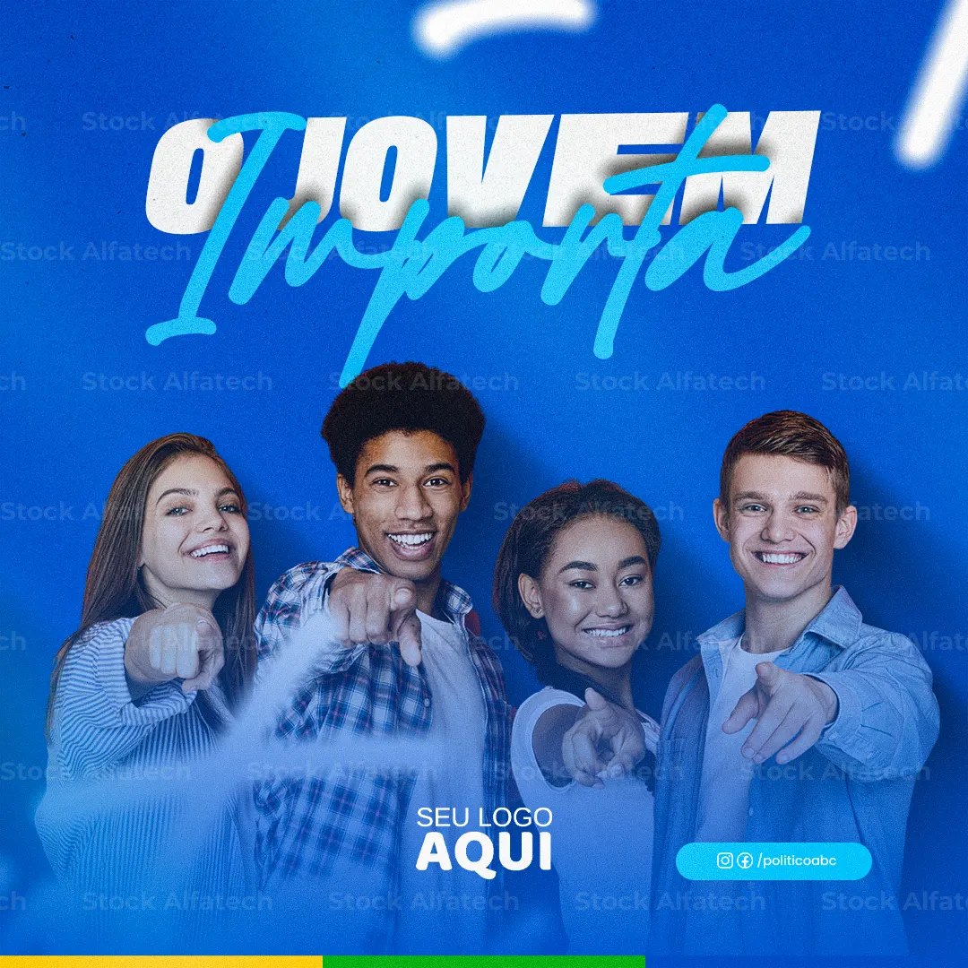 Psd flyer 100% editável para política com visual eleitoral