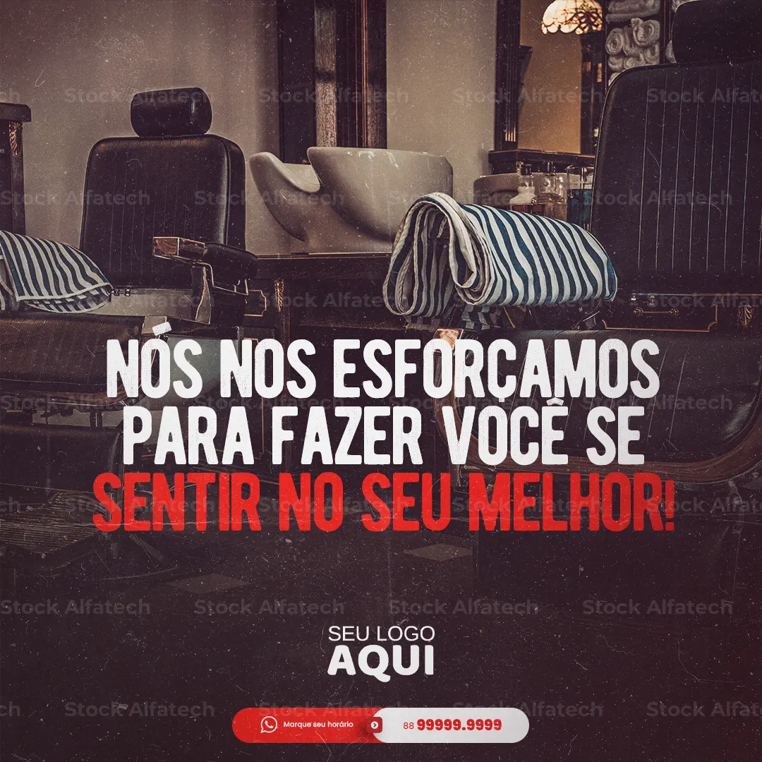 Visual novo com corte e barba — Psd flyer 100% editável