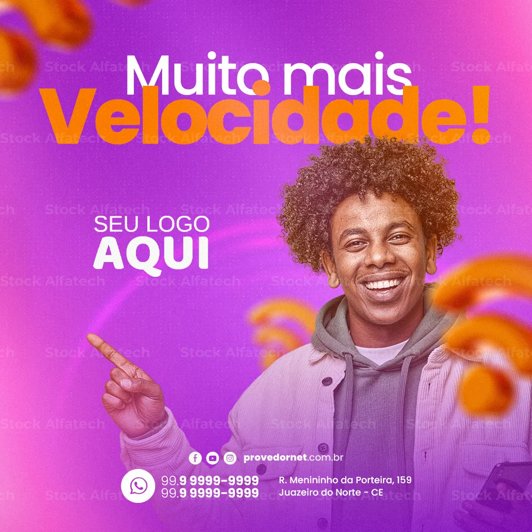 Internet de qualidade com suporte próximo em Psd flyer 100% editável