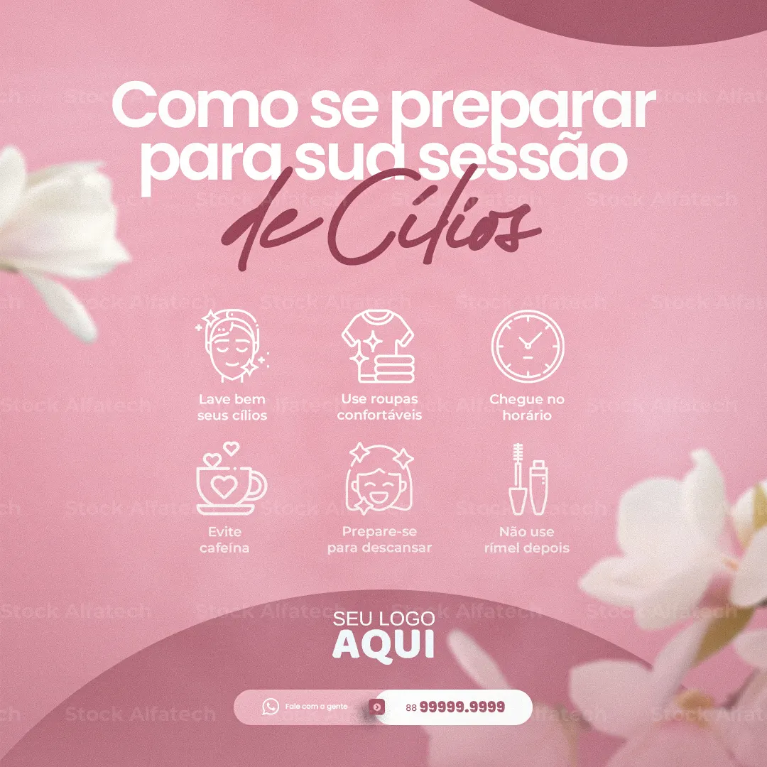 Psd flyer 100% editável para divulgação de alongamento de unhas