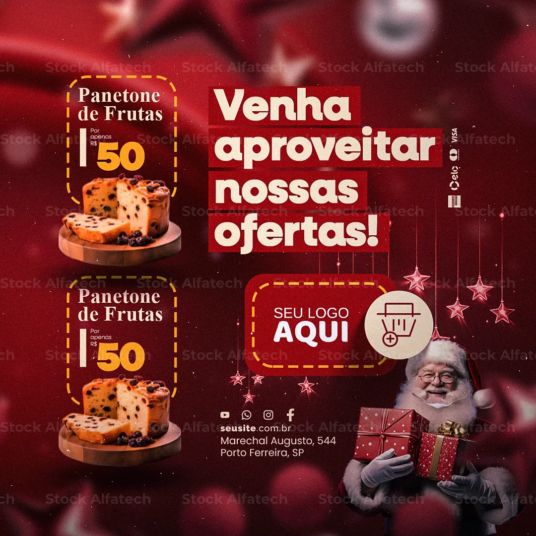 Então é Natal com arte festiva em Psd flyer 100% editável