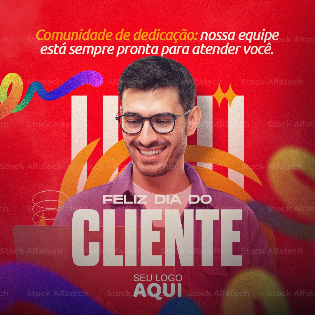 Dia do Cliente com descontos para agradecer — Psd flyer 100% editável