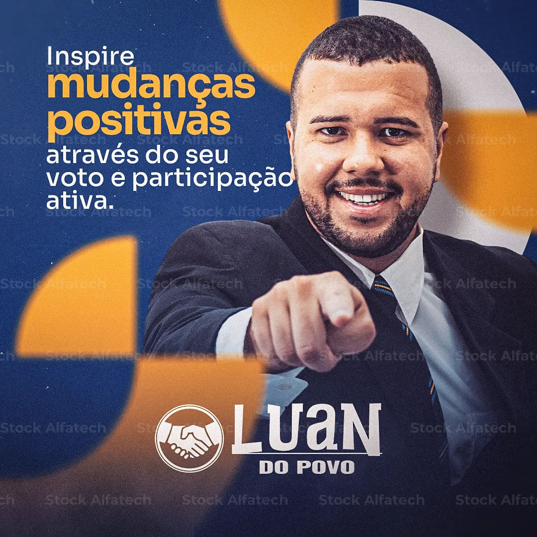 Psd flyer 100% editável com chamada para encontro com candidato