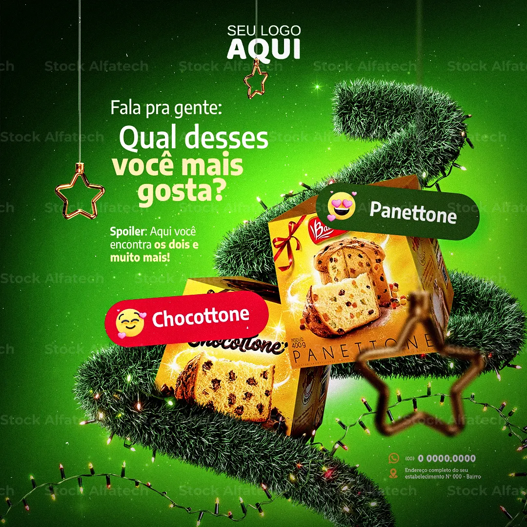 Psd flyer 100% editável para arte de boas festas natalinas