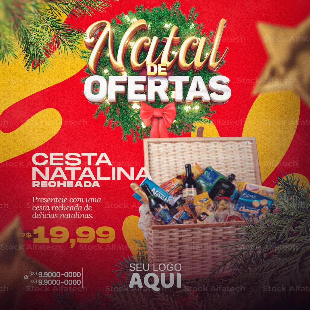 Natal econômico para toda família — Psd flyer 100% editável