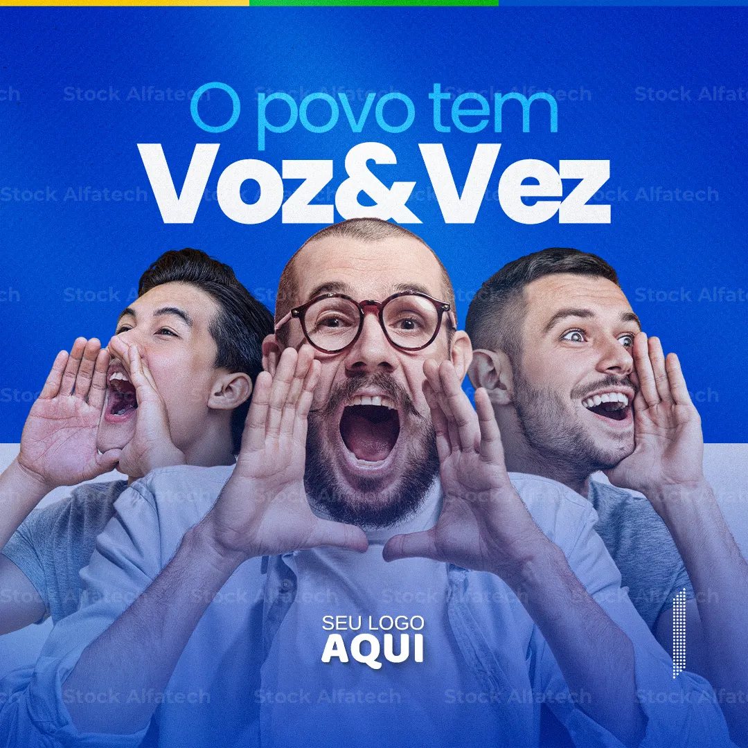Psd flyer 100% editável com chamada Sou candidato