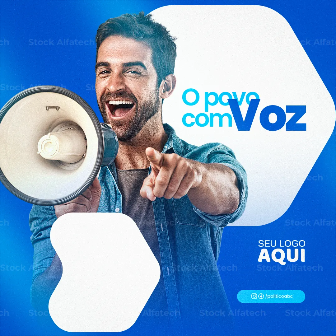 Política com união, trabalho e progresso — Psd flyer 100% editável