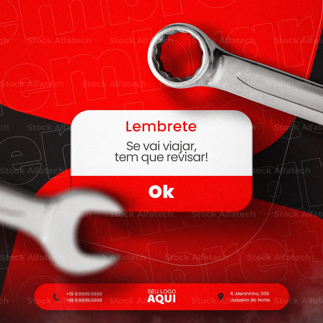 Lembrete se vai viajar tem que revisar