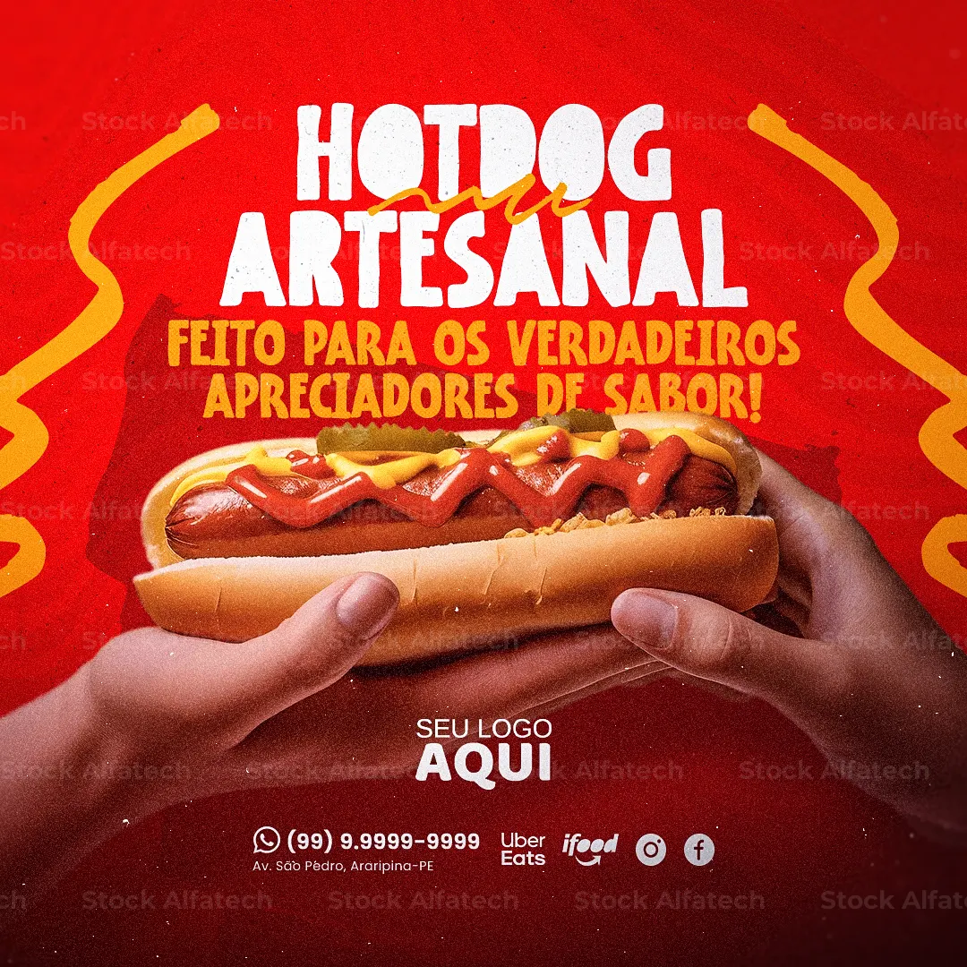 Oferta especial de hotdog — Psd flyer 100% editável