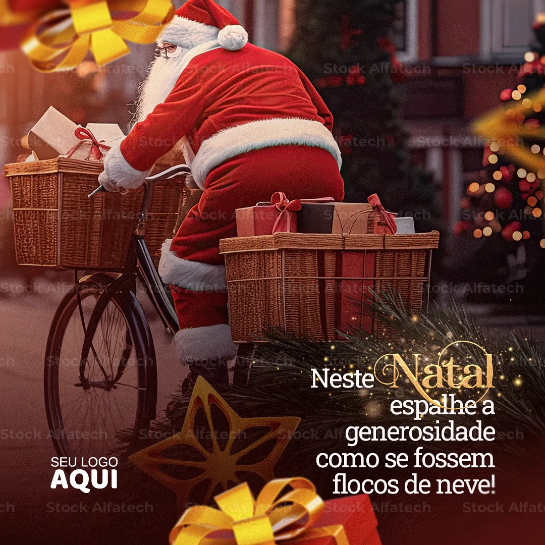 Psd flyer 100% editável para arte de boas festas natalinas