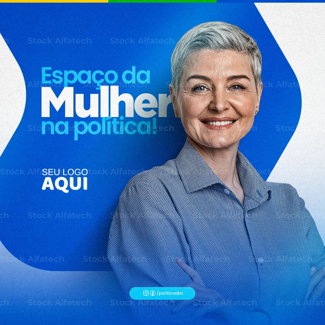 Arte eleitoral com layout profissional — Psd flyer 100% editável