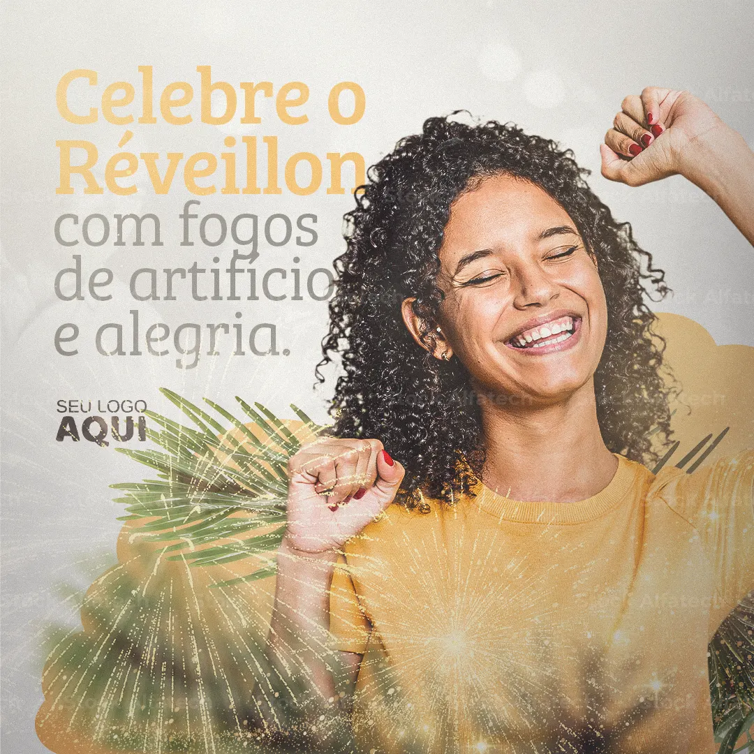 Psd flyer 100% editável com convite para festa da virada