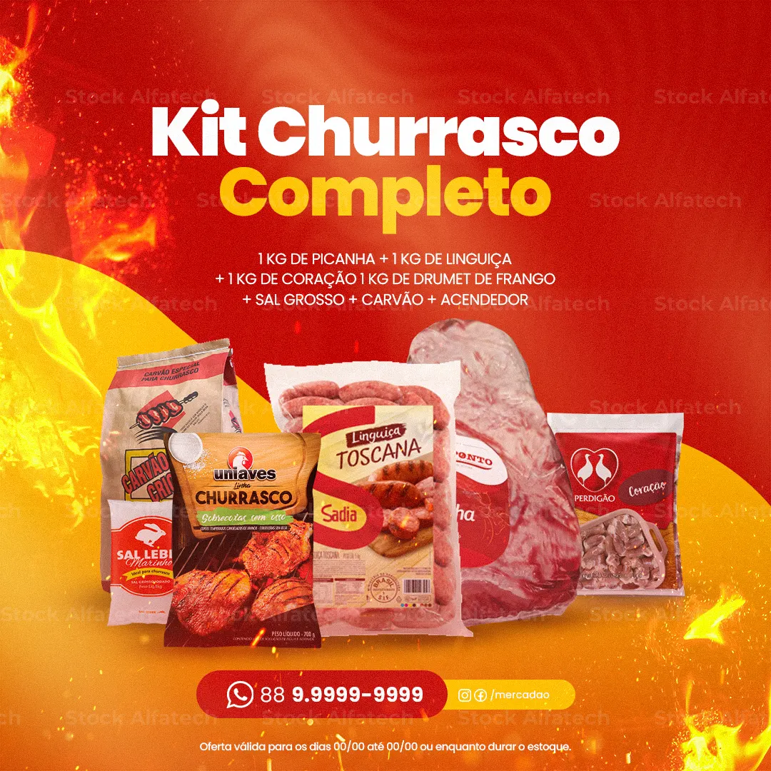 Kit churrasco completo