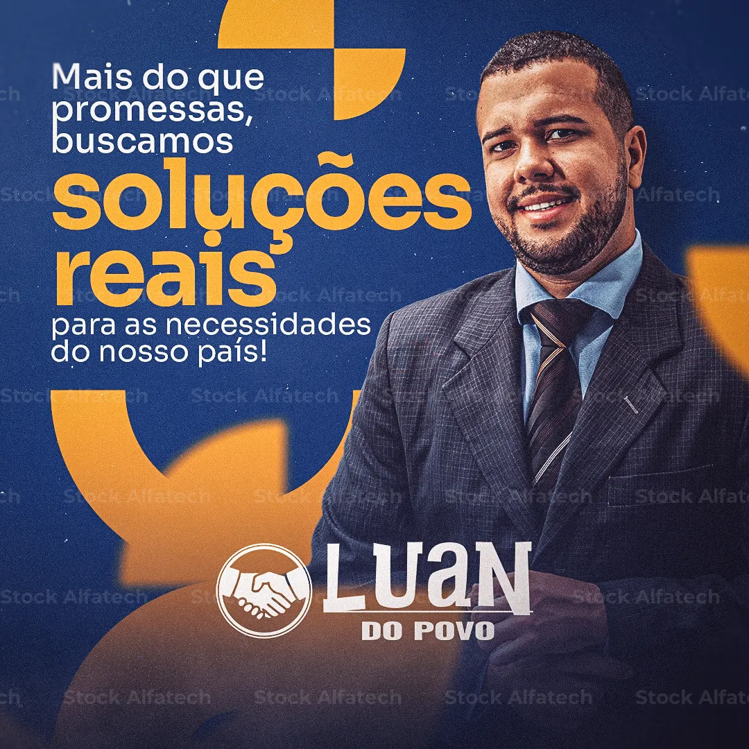 Candidato perto do povo em Psd flyer 100% editável