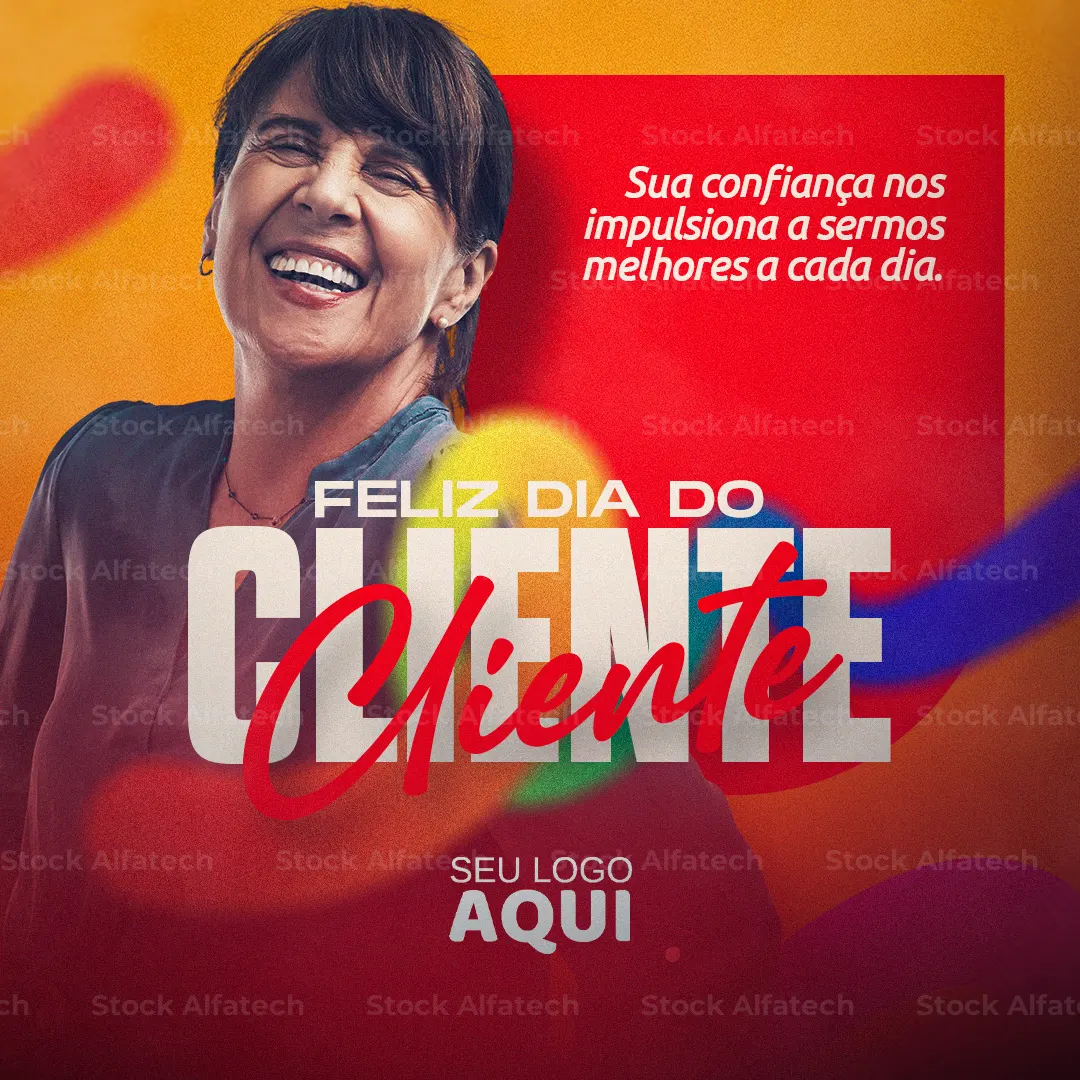 Psd flyer 100% editável para Dia do Cliente com visual comercial
