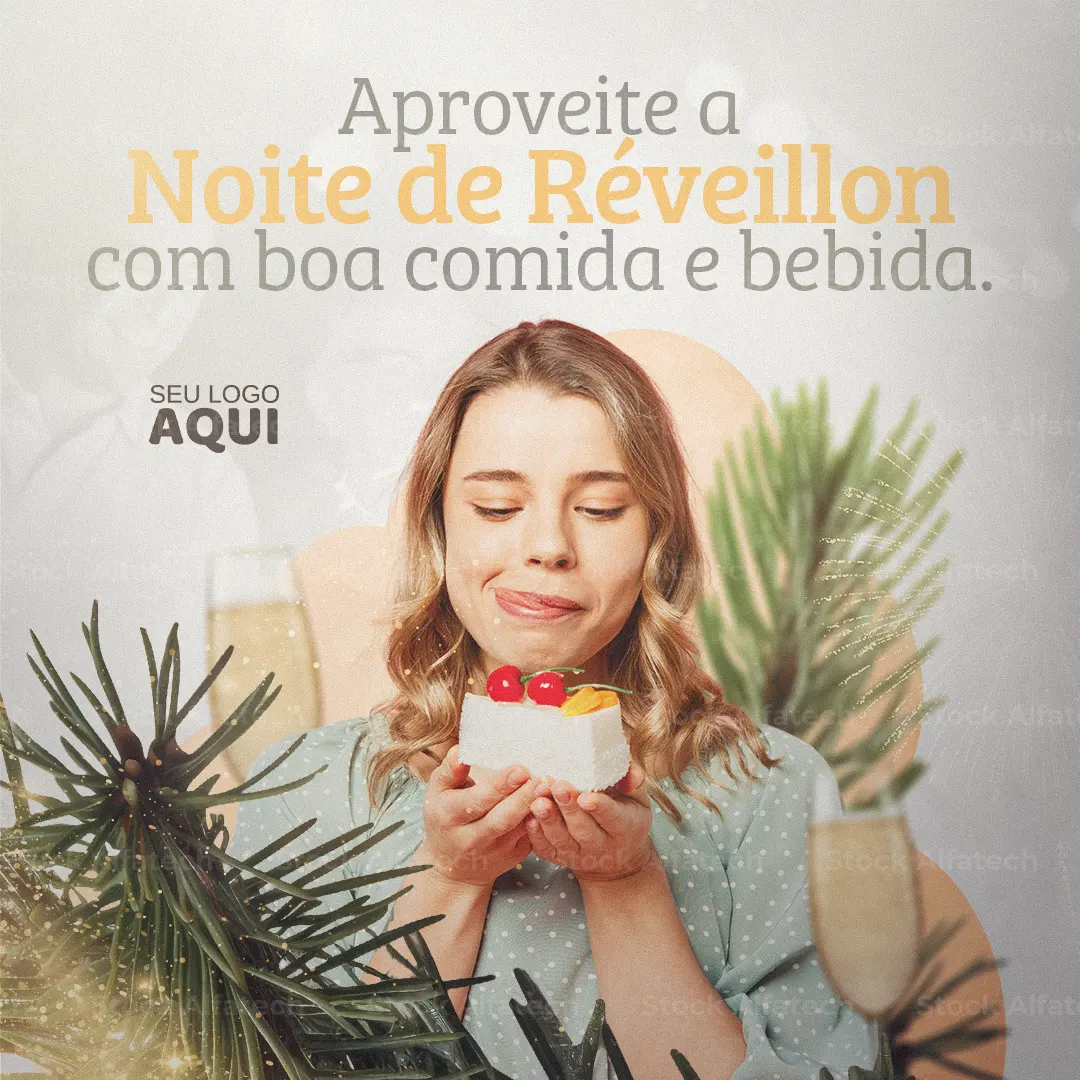 Psd flyer 100% editável para Réveillon com fogos e celebração
