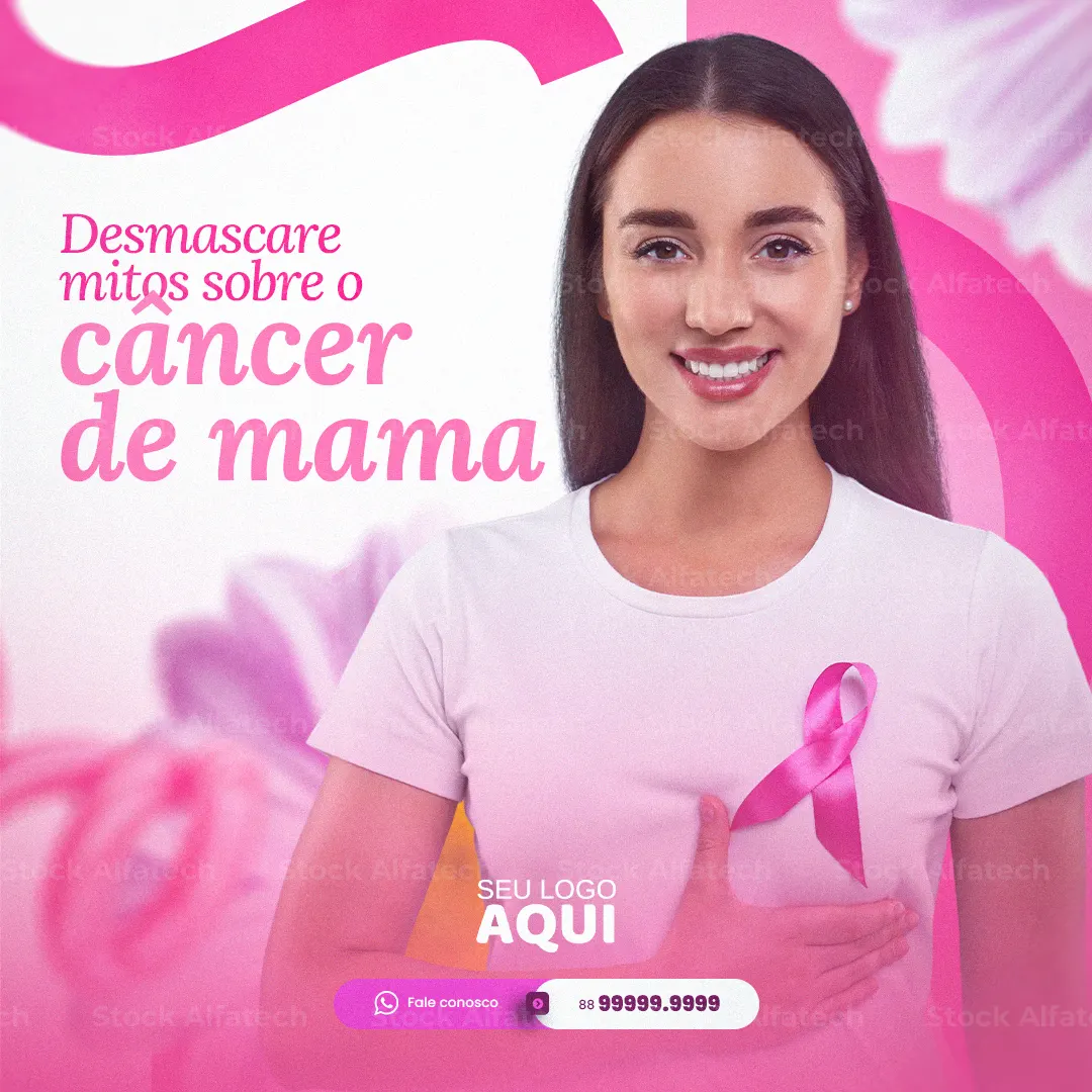 Mulheres unidas pela prevenção no Outubro Rosa — Psd flyer 100% editável
