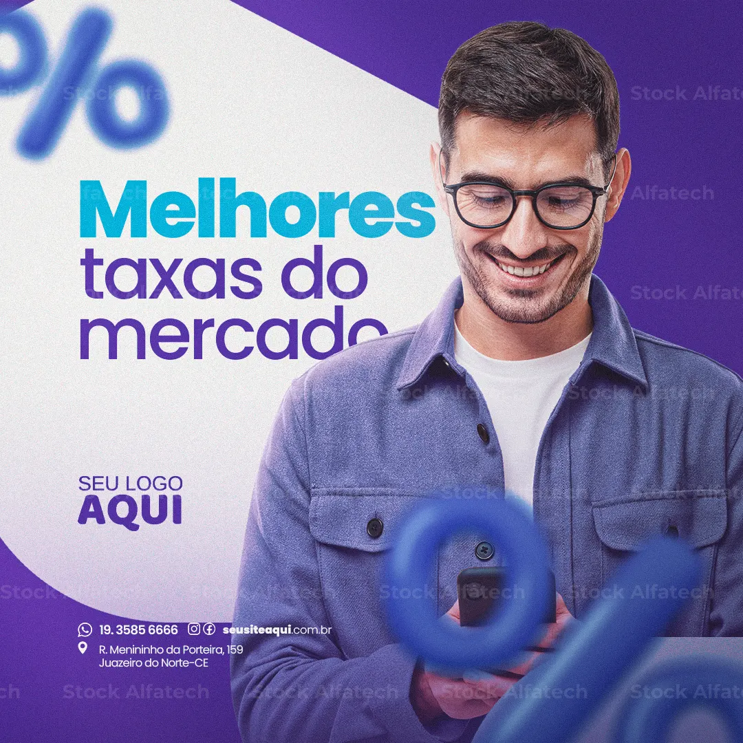 Psd flyer 100% editável para crédito pessoal com atendimento